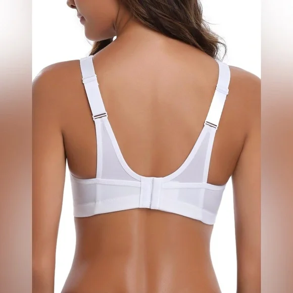 Wingslove High Impact Sports Bras for Women Plus Size Non Padded Wirefree Bra - Picture 3 of 9